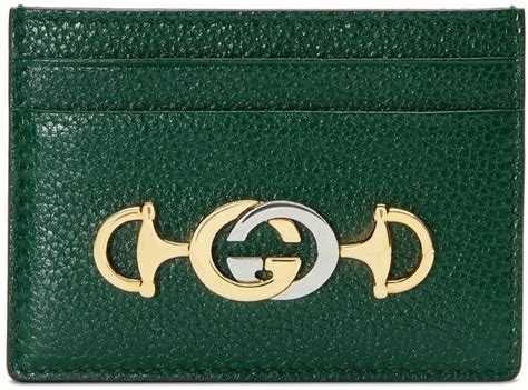 gucci zumi grainy leather card case wallet price|Gucci Zumi Card Case Wallet Grainy Leather Dark Green .